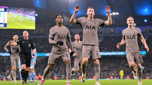 Liga Premier: Hasil Man City 3-3 Tottenham